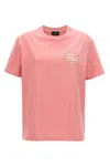 Etro Light Pink Logo Embroidery T-shirt