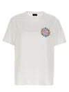 Etro Cotton Crewneck T-shirt W/embroidery In White