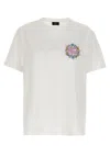Etro Cotton Crewneck T-shirt W/embroidery In White