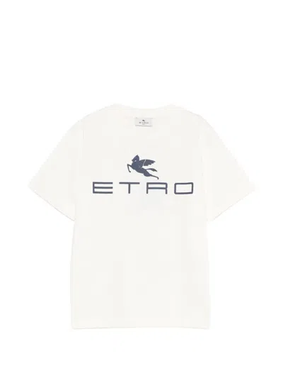Etro Kids' Logo Graphic T-shirt In Multi
