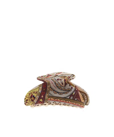 Etro Logo Hair Accessories In Multicolor