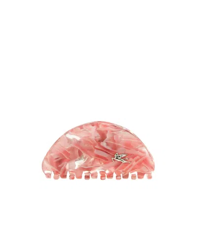 Etro Logo Hair Accessories In Pink