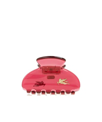 Etro Logo Hair Accessories In Red