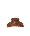 Etro Logo Hair Accessories In Yellow
