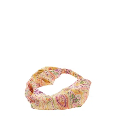 Etro Logo Hair Accessories In Yellow