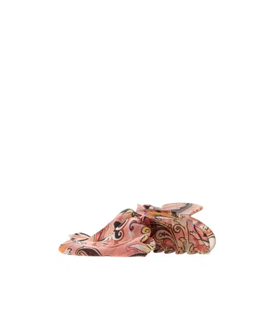 Etro Logo Hair Accessories In Yellow