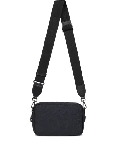 Etro Logo Messenger Bag In Black
