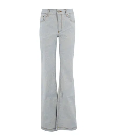 Etro Logo-patch Jeans In Blue