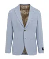 Etro Single-breasted Blazer In Gray