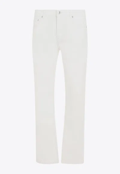 ETRO LOGO-PATCH STRAIGHT-LEG JEANS