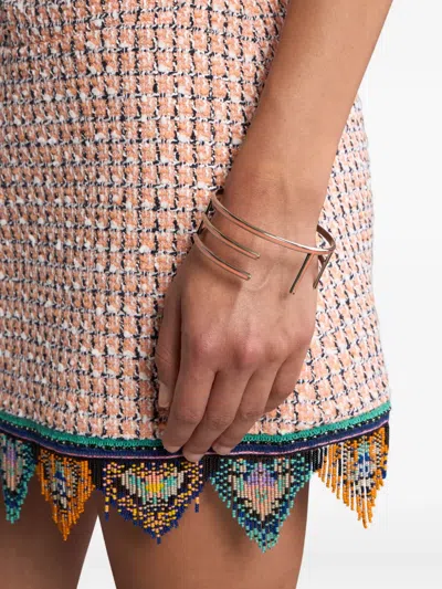 Etro Logo-plaque Bracelet In Gold