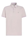 Etro Pegaso Embroidered Polo T-shirt In Nude & Neutrals
