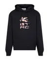 Etro Logo-print Detail Hoodie In Black