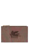 Etro Logo Print Flat Pouch