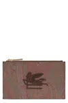 ETRO ETRO LOGO PRINT FLAT POUCH