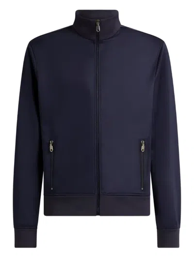 Etro Logo-print Sweatshirt In Navy Blue