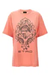 Etro Graphic Logo Lightweight T-shirt With Relaxed Fit