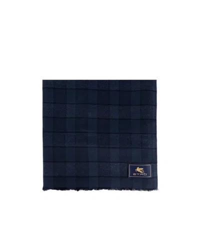 Etro Logo Scarf In Black