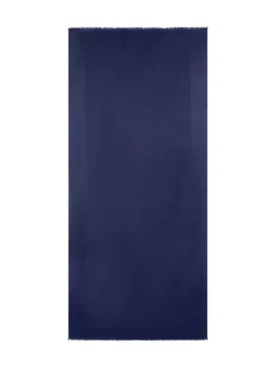 Etro Logo Scarf In Blue