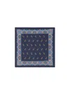 Etro Logo Scarf In Blue