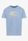 Etro Cotton T-shirt With Logo Print