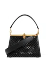 Etro Logo Shoulder Bag In Black