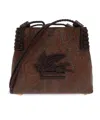 Etro Xs Libra Shopping Leather Bag In Black