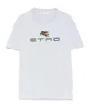 Etro Logo-embroidered T-shirt In White
