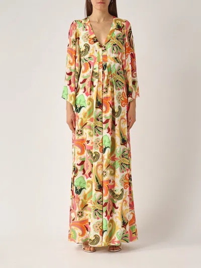Etro Long Dress Dress In Multi