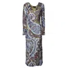 Etro Devore Velvet Midi Dress
