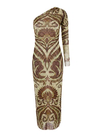 Etro Long Dress Look45 In Fantasia