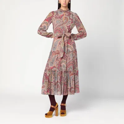 ETRO ETRO LONG DRESS WITH PAISLEY PRINT