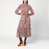 Etro Paisley Print Ruffled Midi Dress In Multi