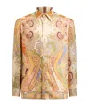 Etro Paisley Pattern Button-down Collar Shirt In Nude