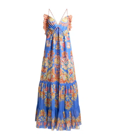 ETRO ETRO FLORAL PRINTED OPEN-BACK SLEEVELESS LONG DRESS