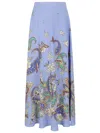Etro Paisley Print A-line High Waist Midi Skirt
