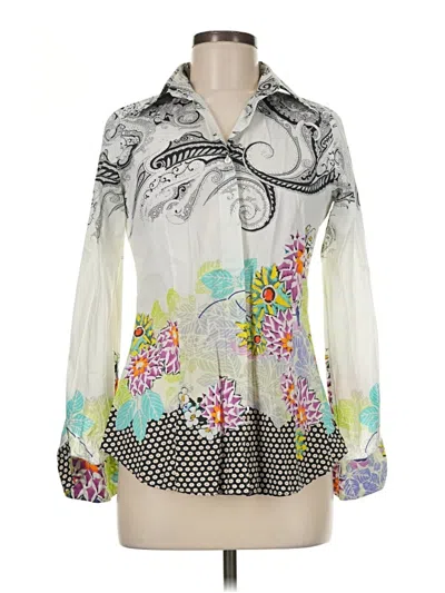 Pre-owned Etro Long Sleeve Blouse In Ivory
