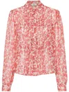 Etro Long Sleeve Blouse With Floral Pattern In Multi