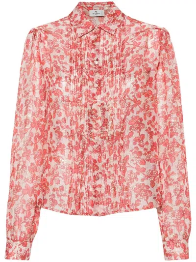 ETRO ETRO LONG SLEEVE BLOUSE WITH FLORAL PATTERN