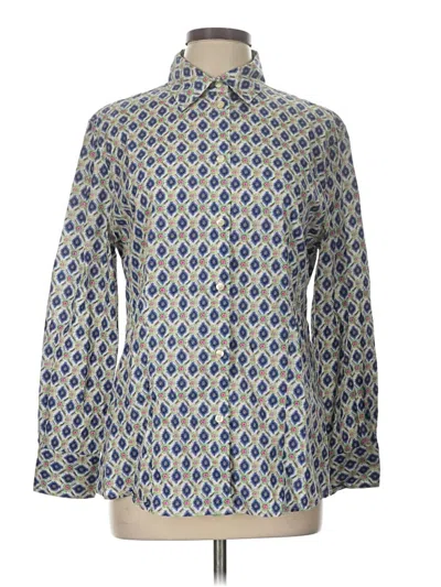 Pre-owned Etro Long Sleeve Button Down Shirt In Blue