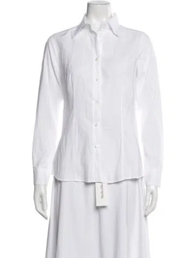 Pre-owned Etro Long Sleeve Button-up Top In Neutral