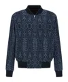 Etro Jacquard Bomber Jacket Casual Jackets And Parka In Black