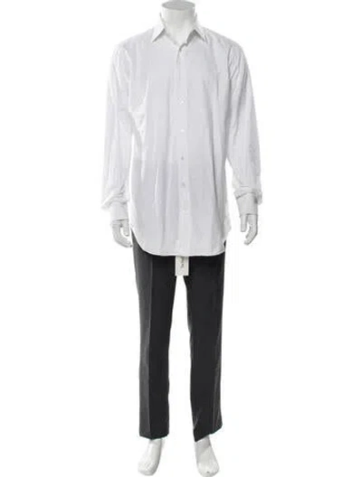 Pre-owned Etro Long Sleeve Dress Shirt In White