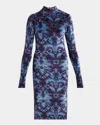 Etro Long-sleeve Midi Dress