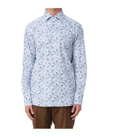 Etro Long Sleeve Shirt In Blue