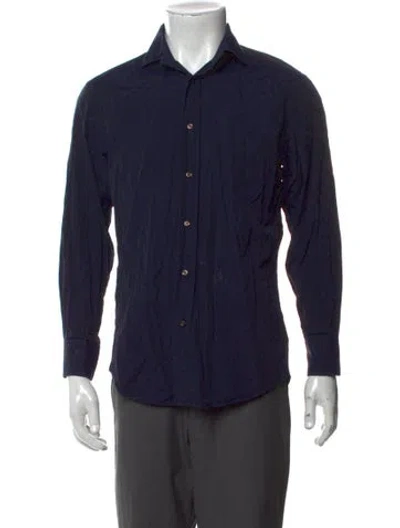 Pre-owned Etro Long Sleeve Shirt In Blue
