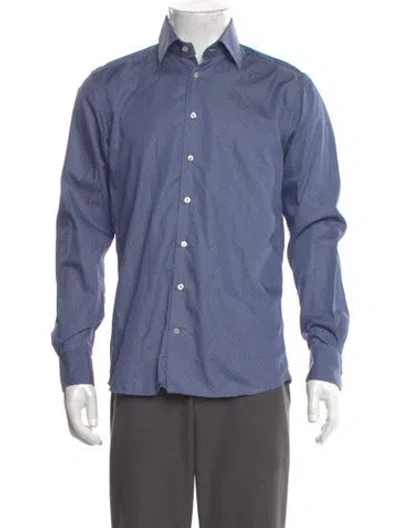 Pre-owned Etro Long Sleeve Shirt In Blue