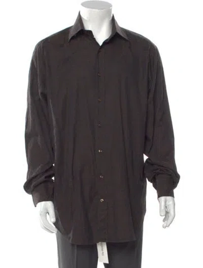 Pre-owned Etro Long Sleeve Shirt In Brown