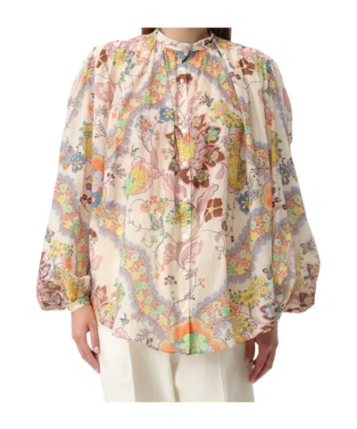 Etro Long Sleeve Shirt In Multi