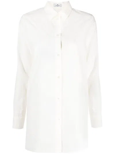 Etro Long-sleeve Shirt In Neutrals